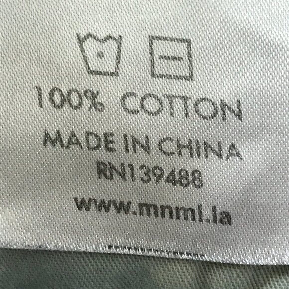 MNML Jeans Men 28x30 Blue Low Rise Distressed Button Fly Ankle Zip Medium Wash - Picture 13 of 13